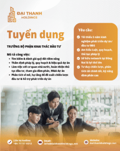 trưởng bộ phận quan hệ đối tác bất động sản