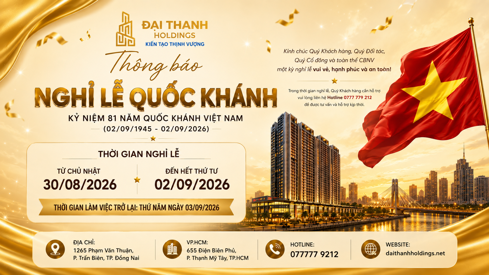 THÔNG BÁO NGHỈ LỄ QUỐC KHÁNH 2/9/2026 1 ChatGPT Image 17 03 35 21 thg 8 2026