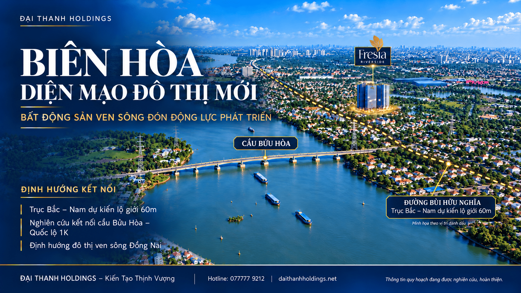 BIÊN HÒA ĐỊNH HÌNH KHÔNG GIAN ĐÔ THỊ MỚI – GÓC NHÌN VỀ BẤT ĐỘNG SẢN VEN SÔNG 1 Bien Hoa ket noi ven song