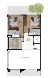 BTLK 136m Tầng Lửng